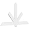 Ekena Millwork Kennewick Architectural Grade PVC Gable Bracket, 84"W x 45 1/2"H x 2"D x 6"F, 13/12 Pitch GBP084X46X0206KEN00 - alternate 1